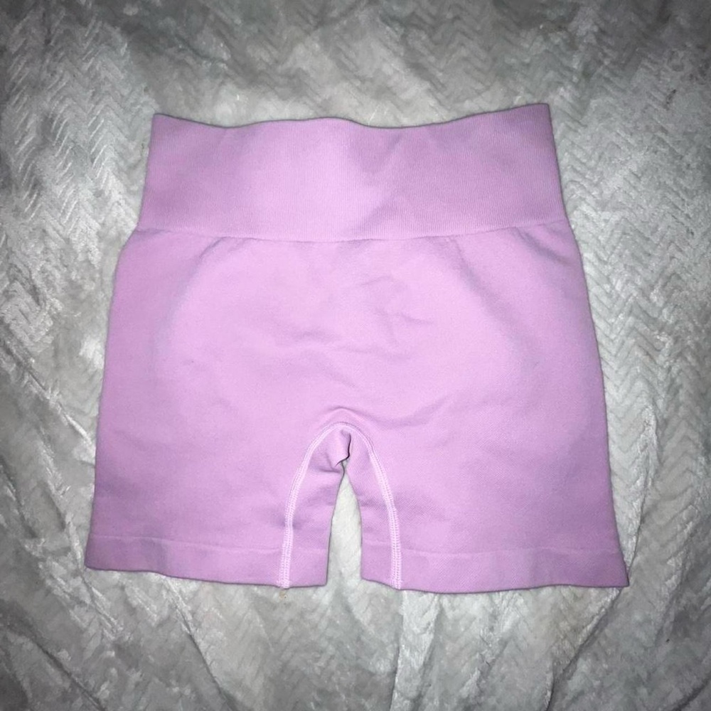 Women's High-Waist Pink Stretch Bike Shorts